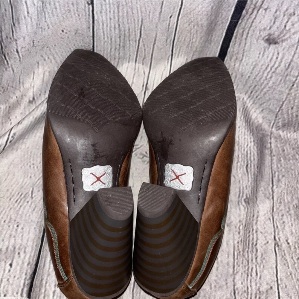 Twisted X Women’s High Heel Mule Western Dark Brown Leather Size 8.5 Slip-On - Picture 6 of 7